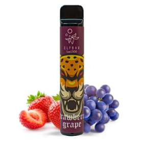 Электронные сигареты Elf Bar 1500 Strawberry Grape (Ельф бар Клубника Виноград) Felix Shop