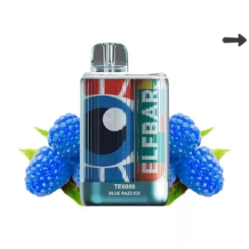 Электронная сигарета Elf Bar TE6000 Blue Razz (Голубой Лимонад Лёд) Felix Shop