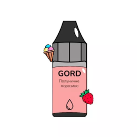 Жидкость Gord Strawberry Sundae (Клубничное Мороженое) 30мл 5% Felix Shop