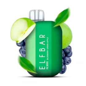 Электронная сигарета Elf Bar RI3000 Blueberry Green Apple (Черника Зеленое Яблоко)   Felix Shop