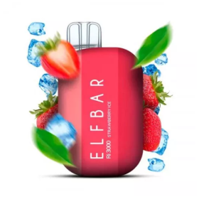 Электронная сигарета Elf Bar RI3000 Strawberry Ice (Клубника Лед)   Felix Shop