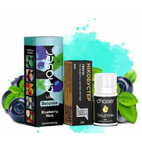 Жидкость Набор Chaser Lux Bluberry Mint (Черника Мята) 30мл 5% Felix Shop