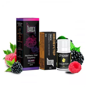 Жидкость Набор Chaser Black Blackberry Sour Raspberry (Ежевика Кислая Малина) 30мл 5% Felix Shop