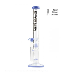 Бонг стеклянный Grace Glass Limited Edition Straight Blue Felix Shop