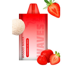 Электронная сигарета Waves W5500 Maxx Strawberry Ice Cream (Клубничное Мороженое) Felix Shop