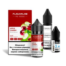 Жидкость Набор Flavorlab PE 10000 Apple Cherry (Яблуко Вишня) 30мл 5%  Felix Shop