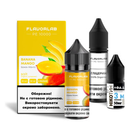 Жидкость Набор Flavorlab PE 10000 Banana Mango (Банан Манго) 30мл 5% Felix Shop