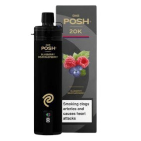Электронная сигарета Das Posh 20000 Blueberry Sour Raspberry (Черника Кислая Малина) Felix Shop