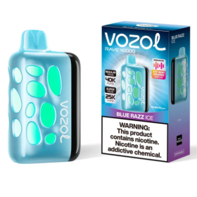 Электронная сигарета Vozol Rave 40000 Blue Razz Ice (Голубой Лимонад Лёд) Felix Shop