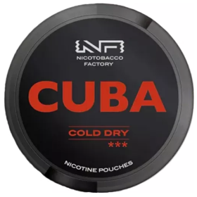 Снюс Cuba Black Cold Dry 43 mg/pouch 66 mg/g (Холодная Свежесть) Felix Shop