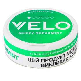 Снюс Velo Spiffy Spearmint (Яркая Мята) Мягкий Felix Shop