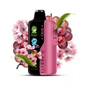 Электронная сигарета Elf Bar Trio 40000 Sakura Grape (Сакура Виноград) Felix Shop
