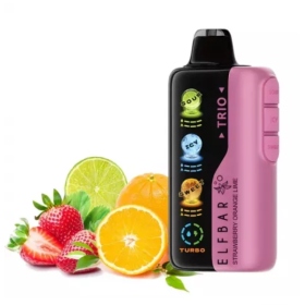 Электронная сигарета Elf Bar Trio 40000 Strawberry Orange Lime (Клубника Апельсин Лайм) Felix Shop