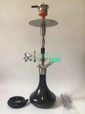 Кальян Amy Deluxe SS 06 Dark Steel Черный Felix Shop