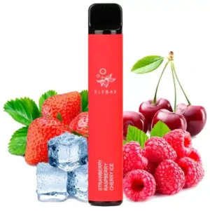 Электронная Сигарета Elf Bar 1500 Strawberry Raspberry Cherry Ice (Клубника Малина Вишня Лёд) Felix Shop