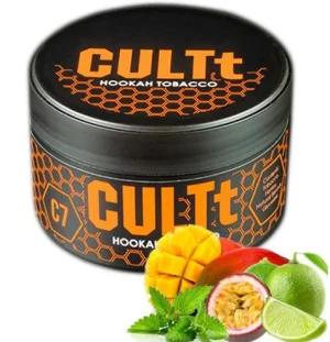 Табак CULTT C7 Fresh Lime Mint Passion Fruit Mango (Культт Лайм Мята Маракуйя Манго) 100 грамм Felix Shop