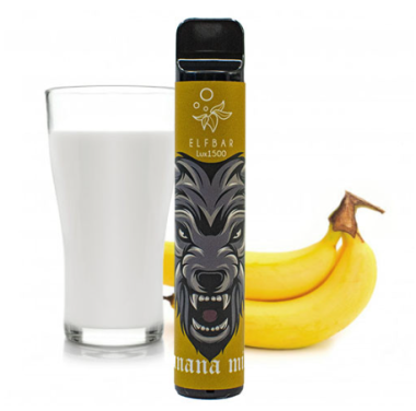 Электронные сигареты Elf Bar 1500 Banana Milk (Ельф бар Банановое Молоко) Felix Shop
