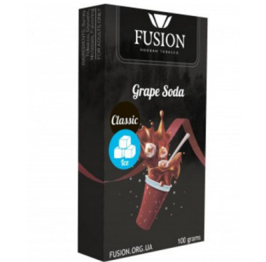 Табак Fusion Classic Ice Grape Soda (Фьюжн Айс виноградная содовая) 100 грамм Felix Shop