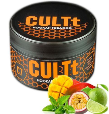 Табак CULTT C7 Fresh Lime Mint Passion Fruit Mango (Культт Лайм Мята Маракуйя Манго) 100 грамм Felix Shop