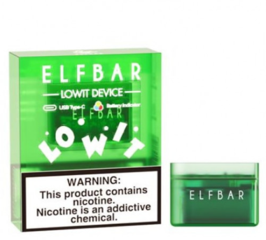 Батарея Elf Bar LOWIT Green (Зеленый) 500 mAh Battery Felix Shop