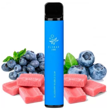 Электронная Сигарета Elf Bar 1500 Blueberry Bubble Gum (Черничная Жвачка) Felix Shop