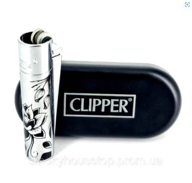 Зажигалка Clipper металл с рисунком Felix Shop