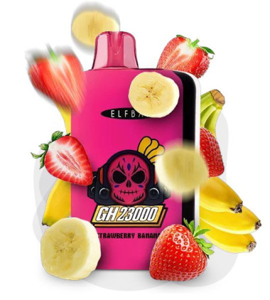 Электронная сигарета Elf Bar GH 23000 Strawberry Banana (Клубника Банан) Felix Shop