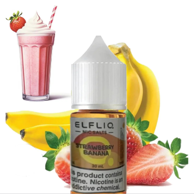 Жидкость Elf Liq Strawberry Banana (Клубника Банан) 5% 30мл Felix Shop