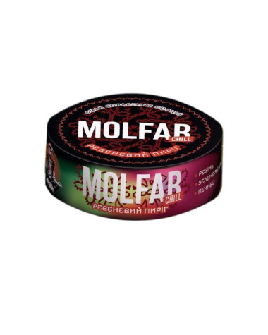 Табак Molfar Chill Line Ревеневий пиріг (Ревень Зеленое Яблоко Печенье) 100гр Felix Shop