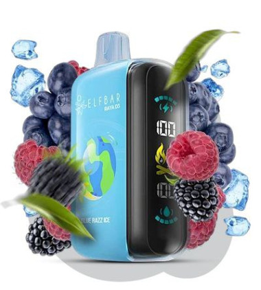 Электронная сигарета Elf Bar RAYA D3 25000 Blue Razz Ice (Голубой Лимонад Лед) Felix Shop