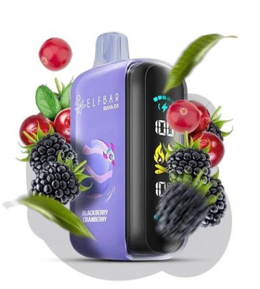 Электронная сигарета Elf Bar RAYA D3 25000 Blackberry Cranberry (Ежевика Клюква) Felix Shop