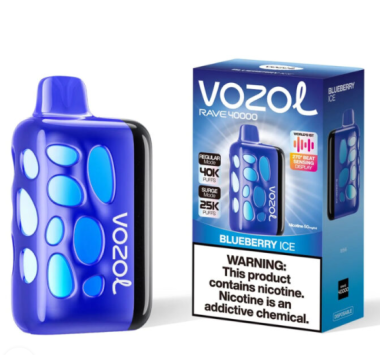 Электронная сигарета Vozol Rave 40000 Blueberry Ice (Черника Лёд) Felix Shop