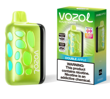 Электронная сигарета Vozol Rave 40000 Double Apple (Двойное Яблоко) Felix Shop