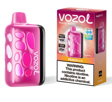 Электронная сигарета Vozol Rave 40000 Peach Ice (Персик Лёд) Felix Shop