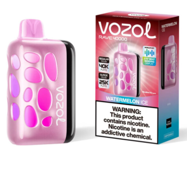 Электронная сигарета Vozol Rave 40000 Watermelon Ice (Арбуз Лёд) Felix Shop
