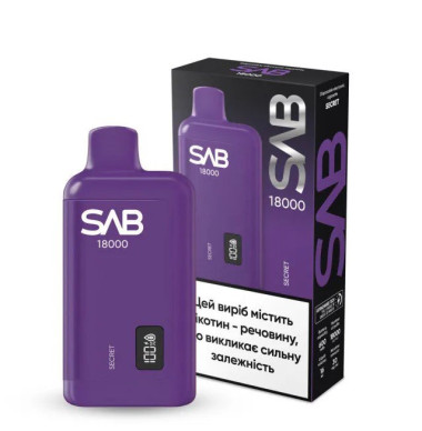 Электронная сигарета SAB 18000 Secret (Виноградная Жвачка) Felix Shop
