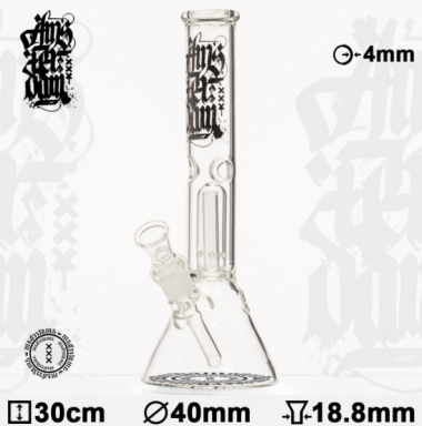 Бонг стеклянный Amsterdam 30cm 40mm Felix Shop