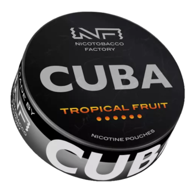 Снюс Cuba Black Tropical Fruit 43 mg/pouch 66 mg/g (Тропические Фрукты) Felix Shop