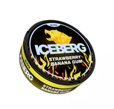 Снюс Iceberg Ultra Strawberry Banana Gum 70mg (Клубника Банан Жвачка) Felix Shop