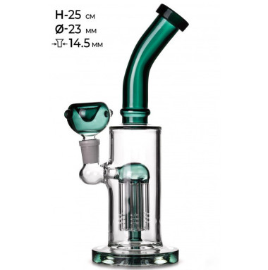 Бонг стеклянный Mistiq 25cm 23mm Felix Shop