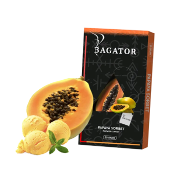 Безтабачная смесь Bagator Papaya Sorbet (Папая сорбет) 50гр Felix Shop