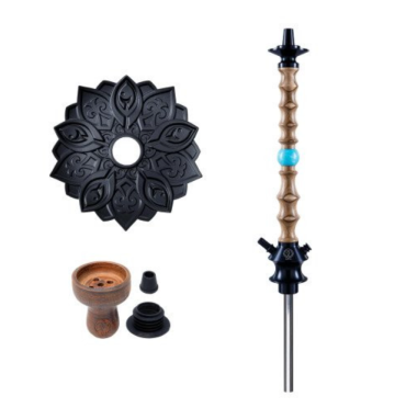 Шахта Karma 1.1 Walnut blue голубой орех + Блюдце Felix Shop