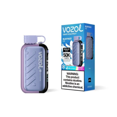 Электронная сигарета Vozol Gear 50000 Blue Razz Ice (Голубая Малина Лёд) Felix Shop