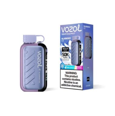 Электронная сигарета Vozol Gear 50000 Blueberry Ice (Черника Лёд) Felix Shop