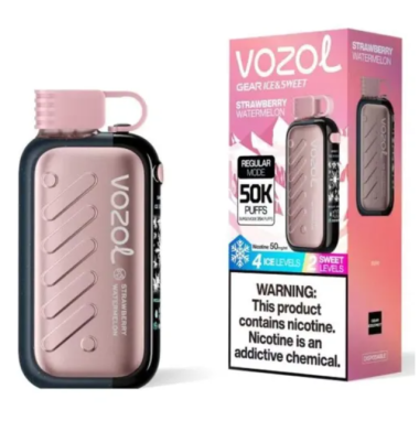 Электронная сигарета Vozol Gear 50000 Strawberry Watermelon (Клубника Арбуз) Felix Shop