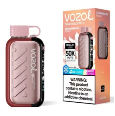 Электронная сигарета Vozol Gear 50000 Strawmelon Peach (Клубника Арбуз Персик) Felix Shop